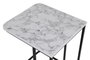 Hanah Home Ce Metal Zigon - 9404 Juego de Mesas Nido (3 Piezas) Blanco y Negro